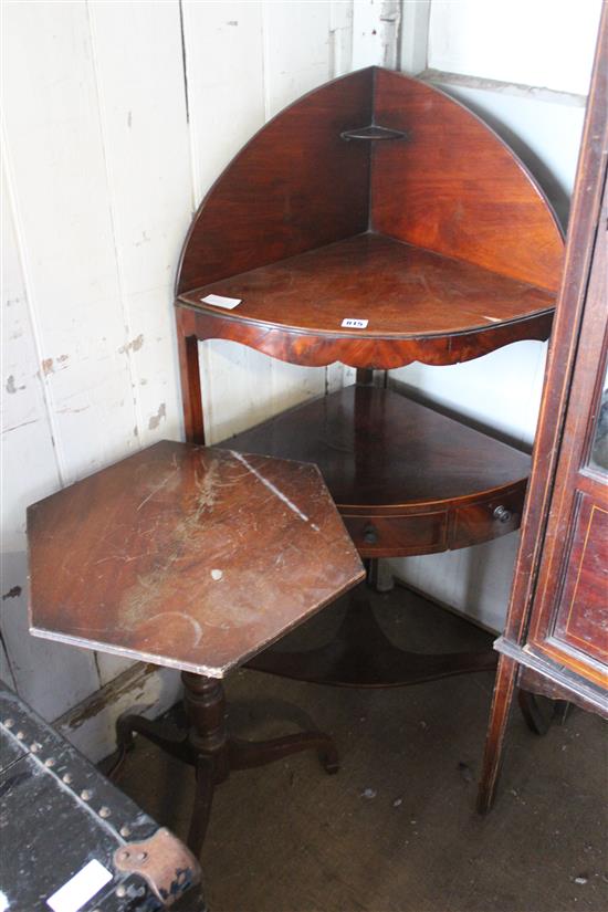 Corner washstand & occasional table